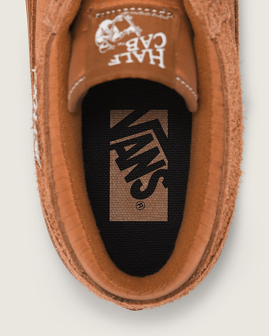 Premium Half Cab Suede Shoe VANS Glazed Ginger Brown ALT4