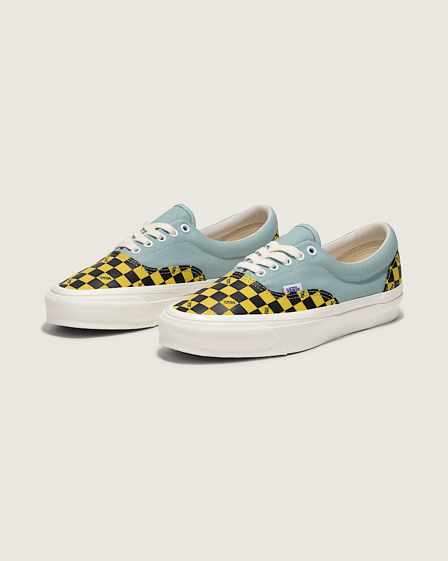 Premium Era Shoe VANS Checkerboard Yellow  Sky Blue ALT1