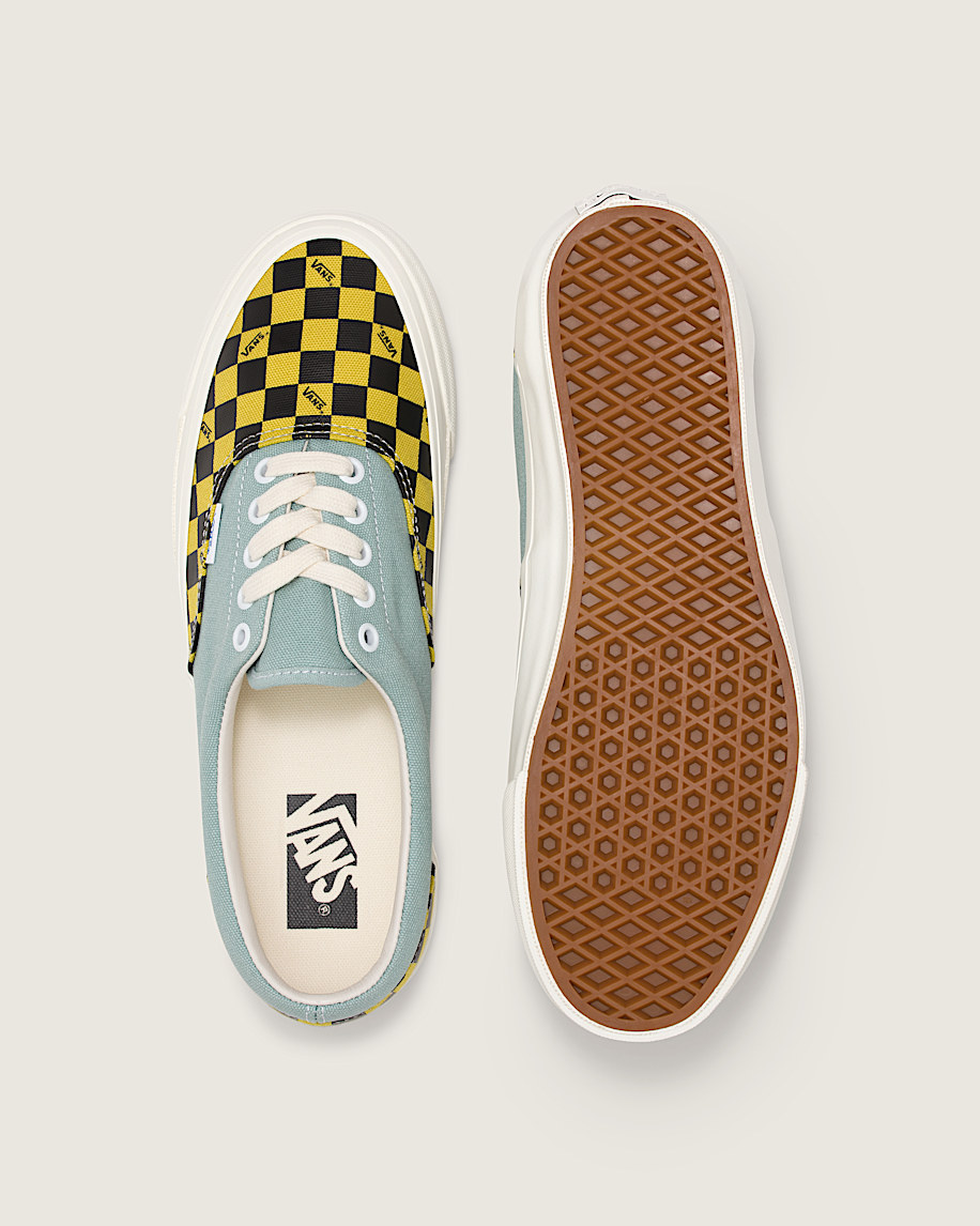 Premium Era Shoe VANS Checkerboard Yellow  Sky Blue ALT2