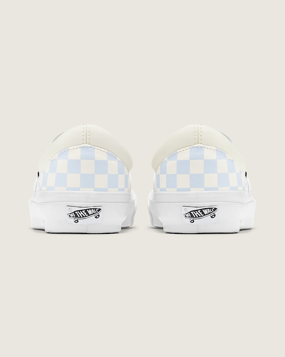 Premium Classic SlipOn Checkerboard Shoe VANS Ice Melt Blue  White ALT3