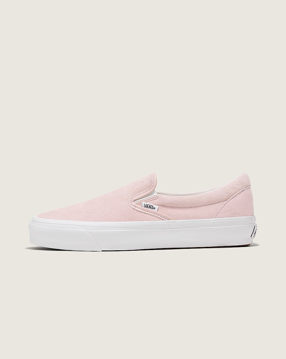 Premium Classic SlipOn Suede Shoe VANS Sepia Rose Pink HERO