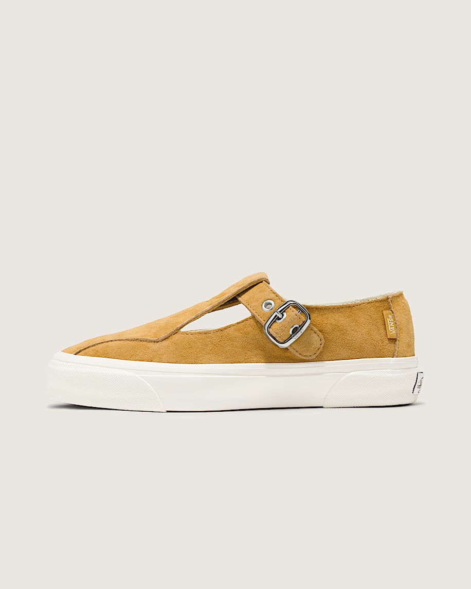 Premium Mary Jane Suede Shoe VANS Harvest Gold Yellow HERO