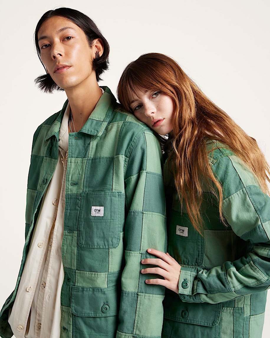 OTW Patchwork Drill Chore Coat - 5