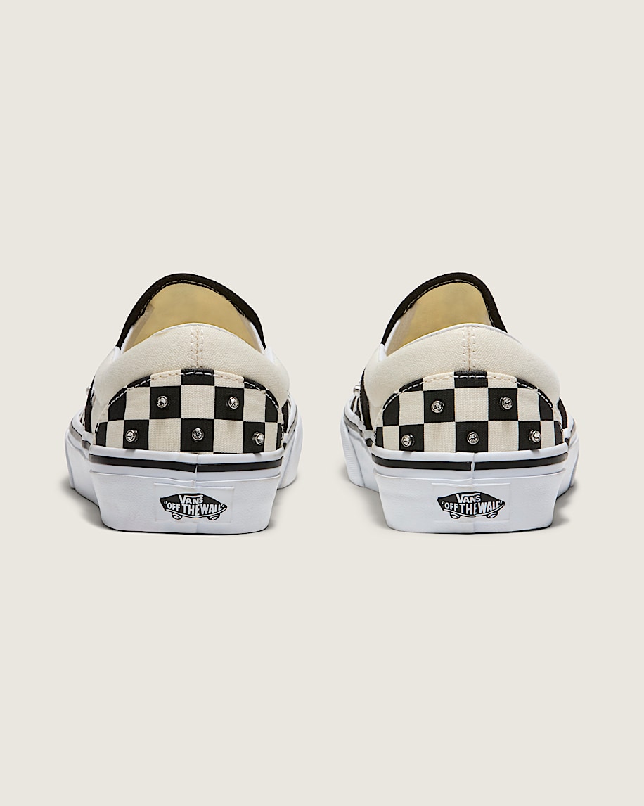 Classic SlipOn Checkerboard Shoe VANS Black  White ALT3