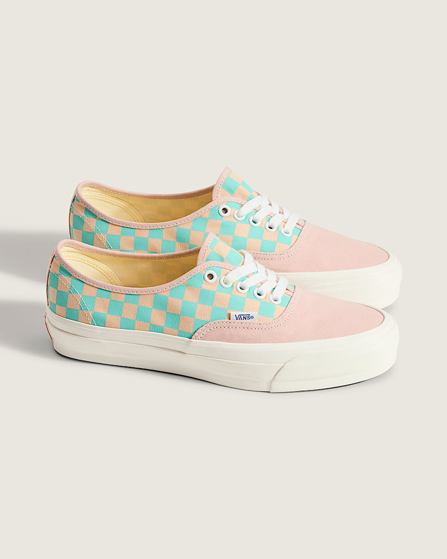 Premium Authentic Checkerboard Shoe VANS Sepia Rose Pink  Teal Blue ALT3