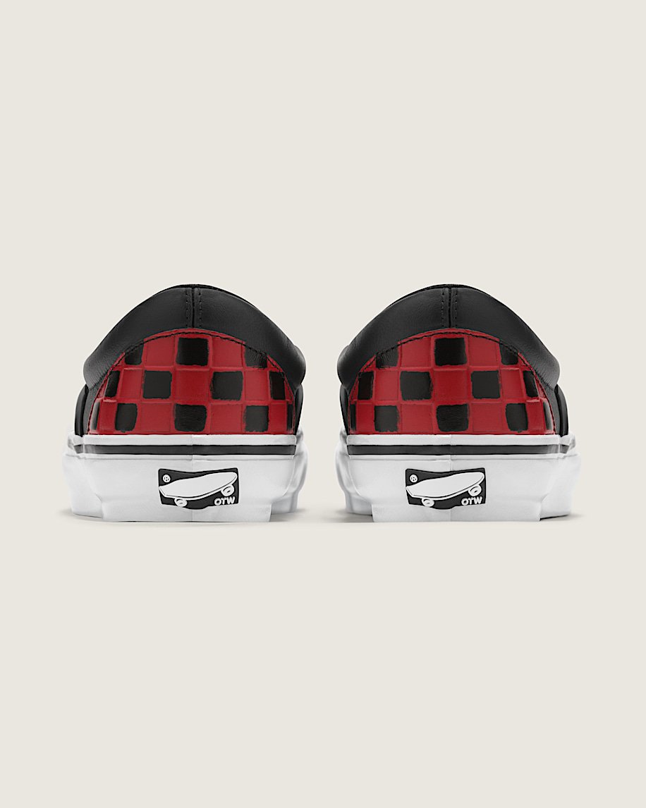 OTW Leather Checkerboard Slip-On 98 Vibram - 4