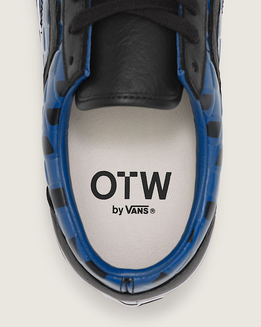 OTW Leather Checkerboard Old Skool 36 Vibram VANS True Blue ALT4