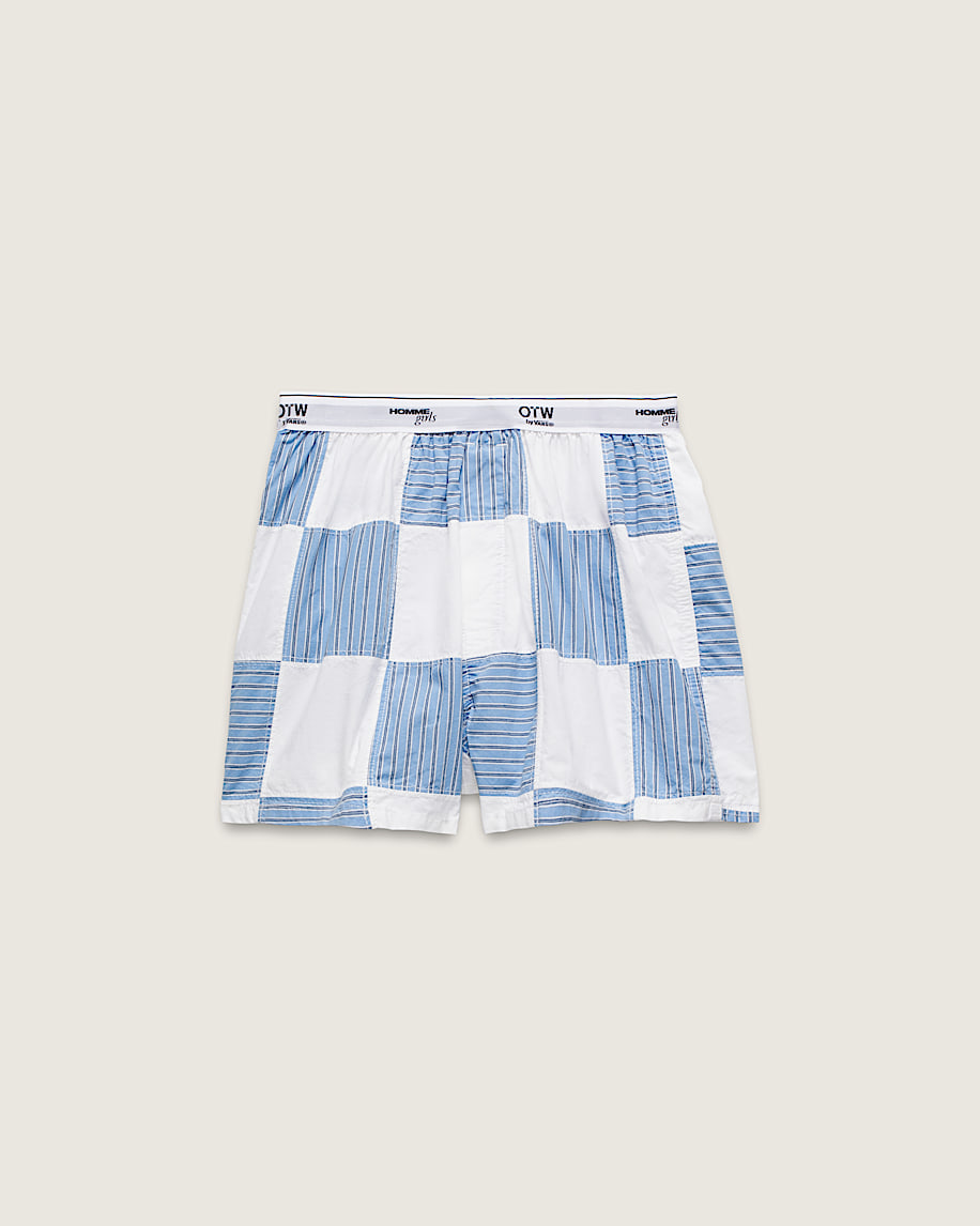 HOMMEgirls BOXER SHORTS  BLUE ショーツ Boxer Shorts in Classic Stripe – HOMMEGIRLS