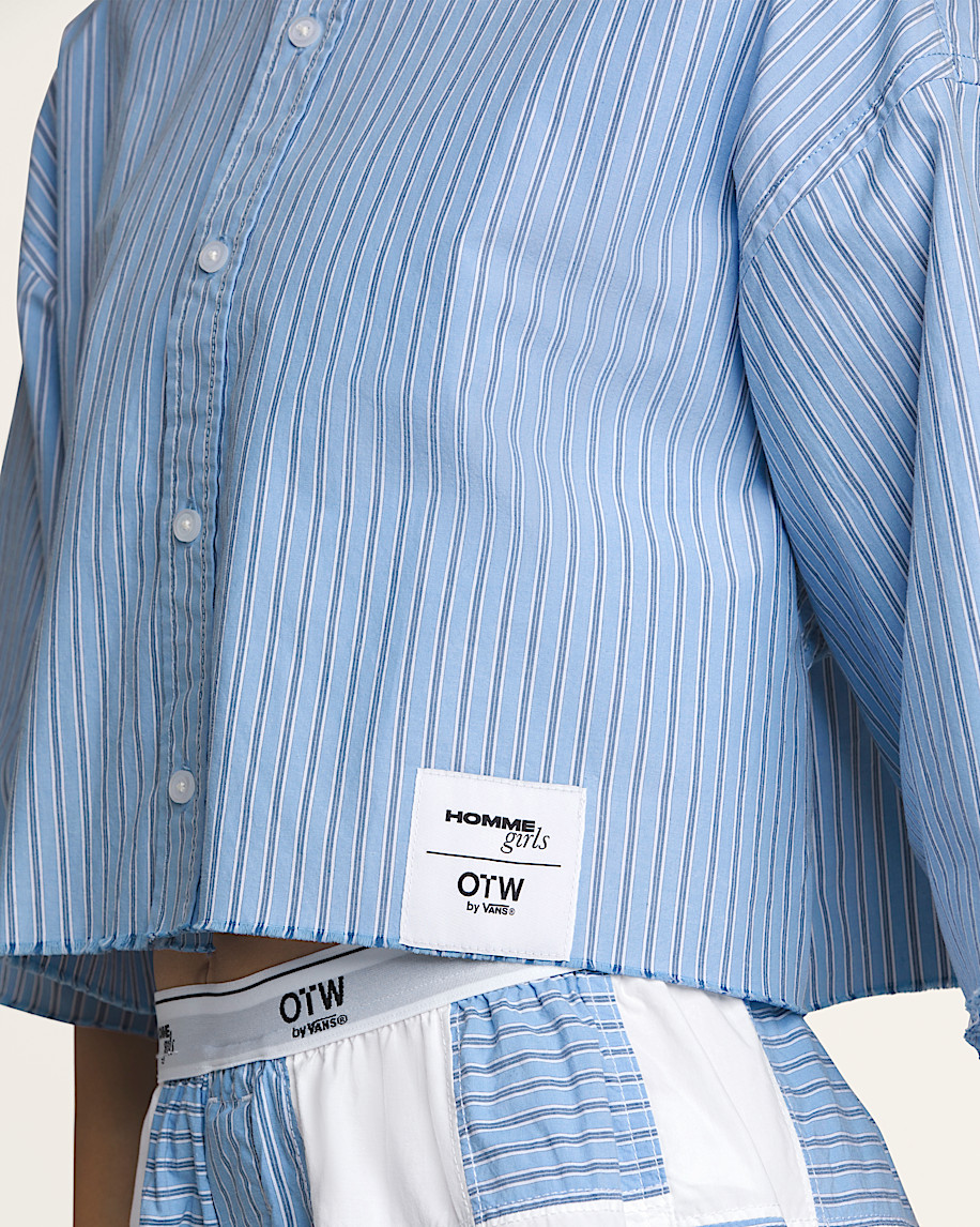 OTW by Vans X HommeGirls Crop Shirt VANS Azurine Blue ALT4