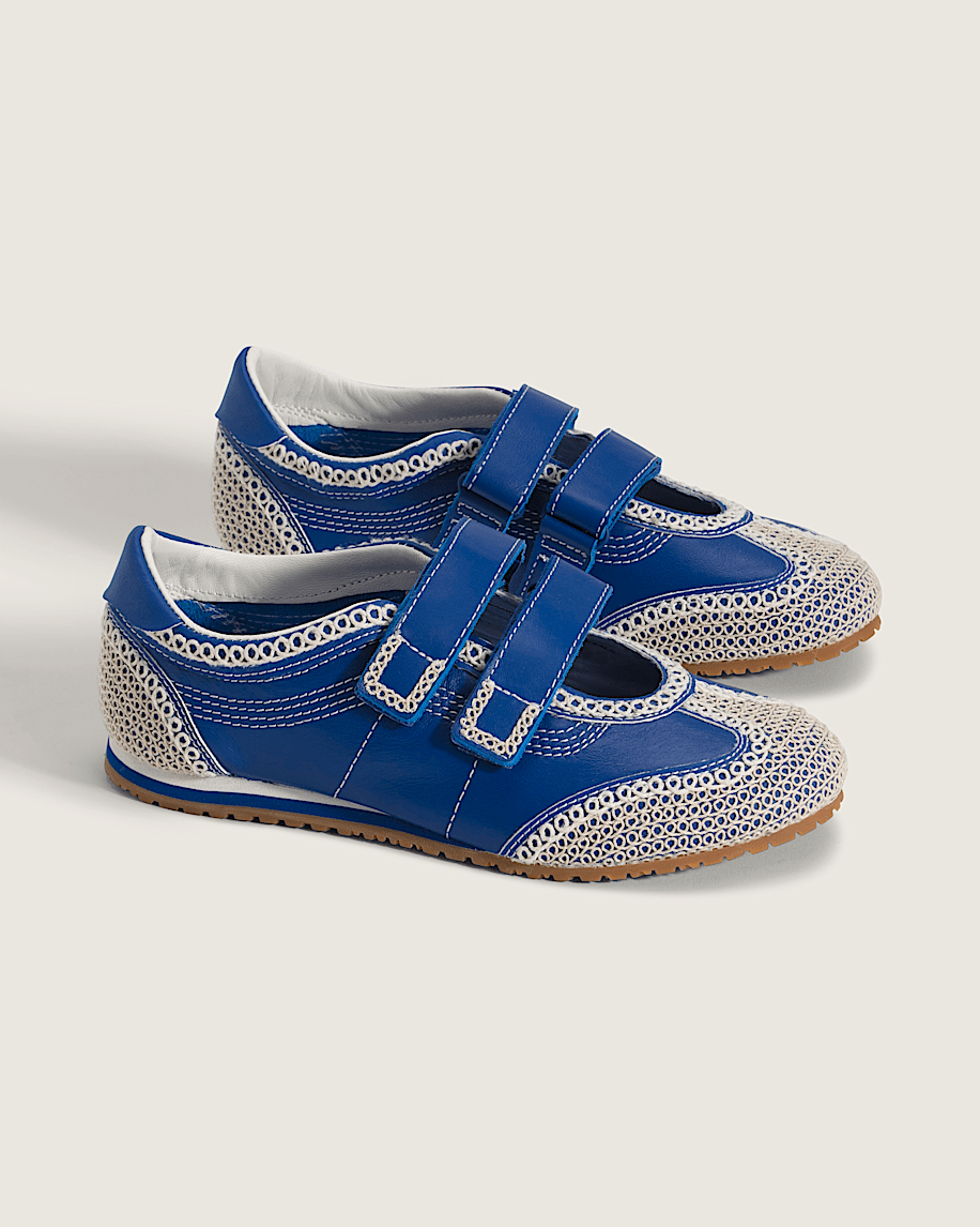 Premium Mary Jane Super Lowpro Shoe VANS Blue  Marshmallow White ALT1