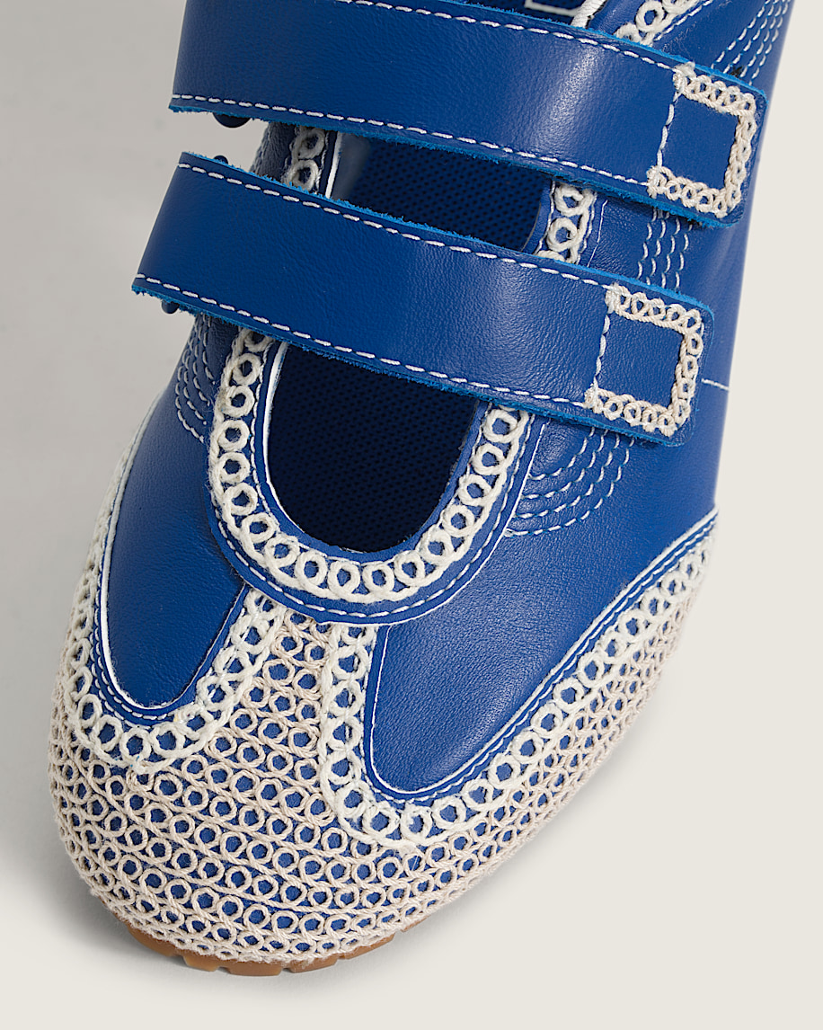 Premium Mary Jane Super Lowpro Shoe VANS Blue  Marshmallow White ALT5