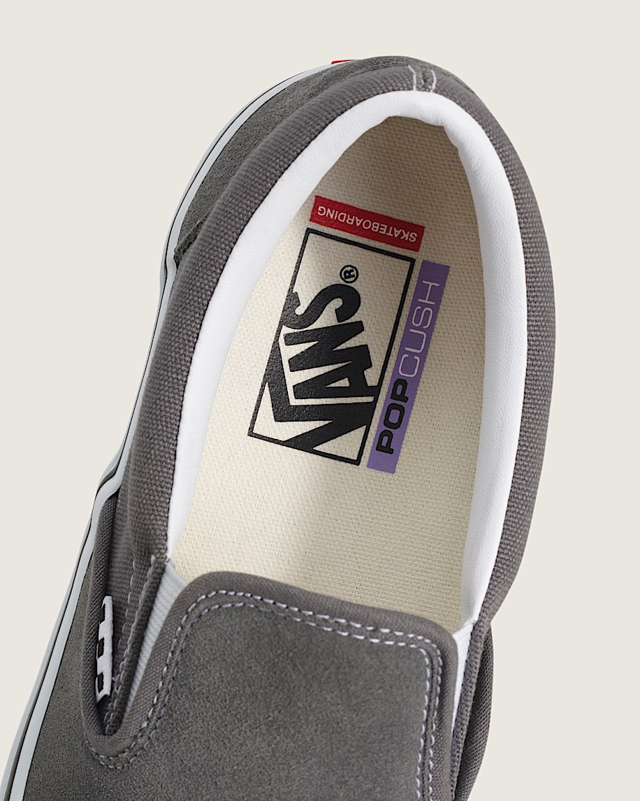Skate SlipOn Shoe VANS Silver Grey ALT4