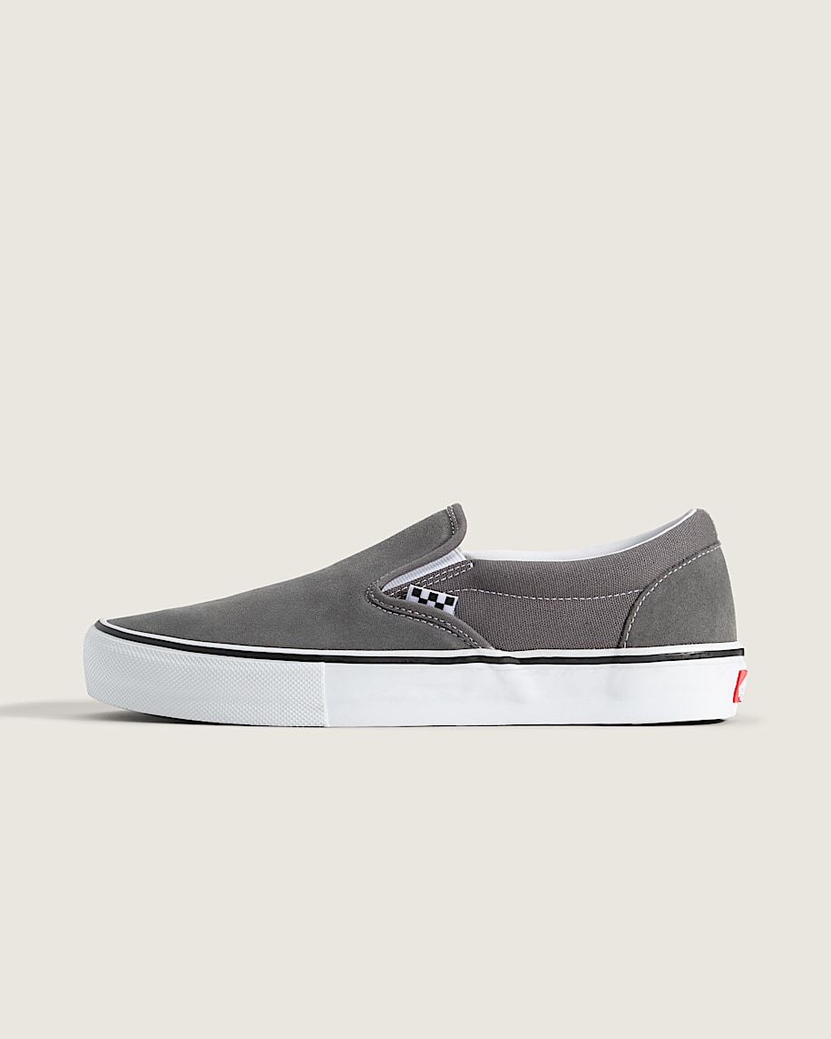 Skate SlipOn Shoe VANS Silver Grey HERO