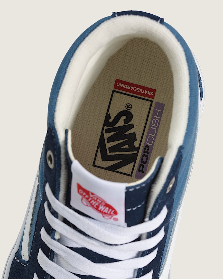 Skate Sk8Hi Shoe VANS Navy Blue  White ALT4