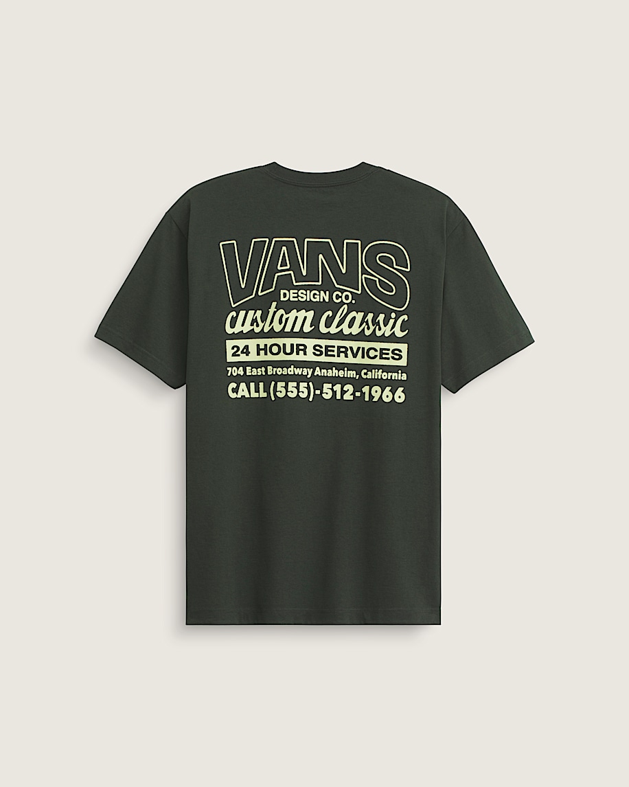 Shop Front TShirt VANS Dried Kelp Green HERO
