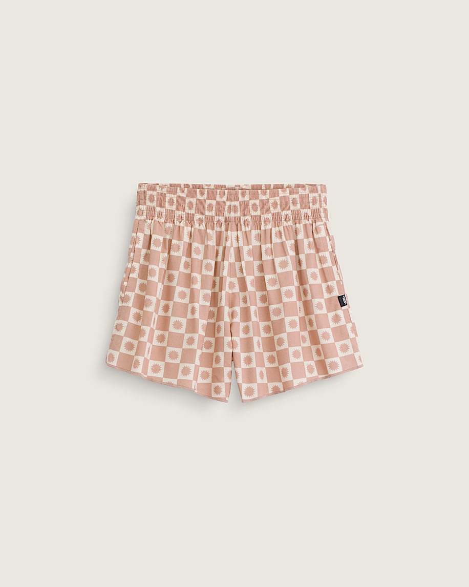 Sunny Check Shorts VANS Mauve Beige HERO