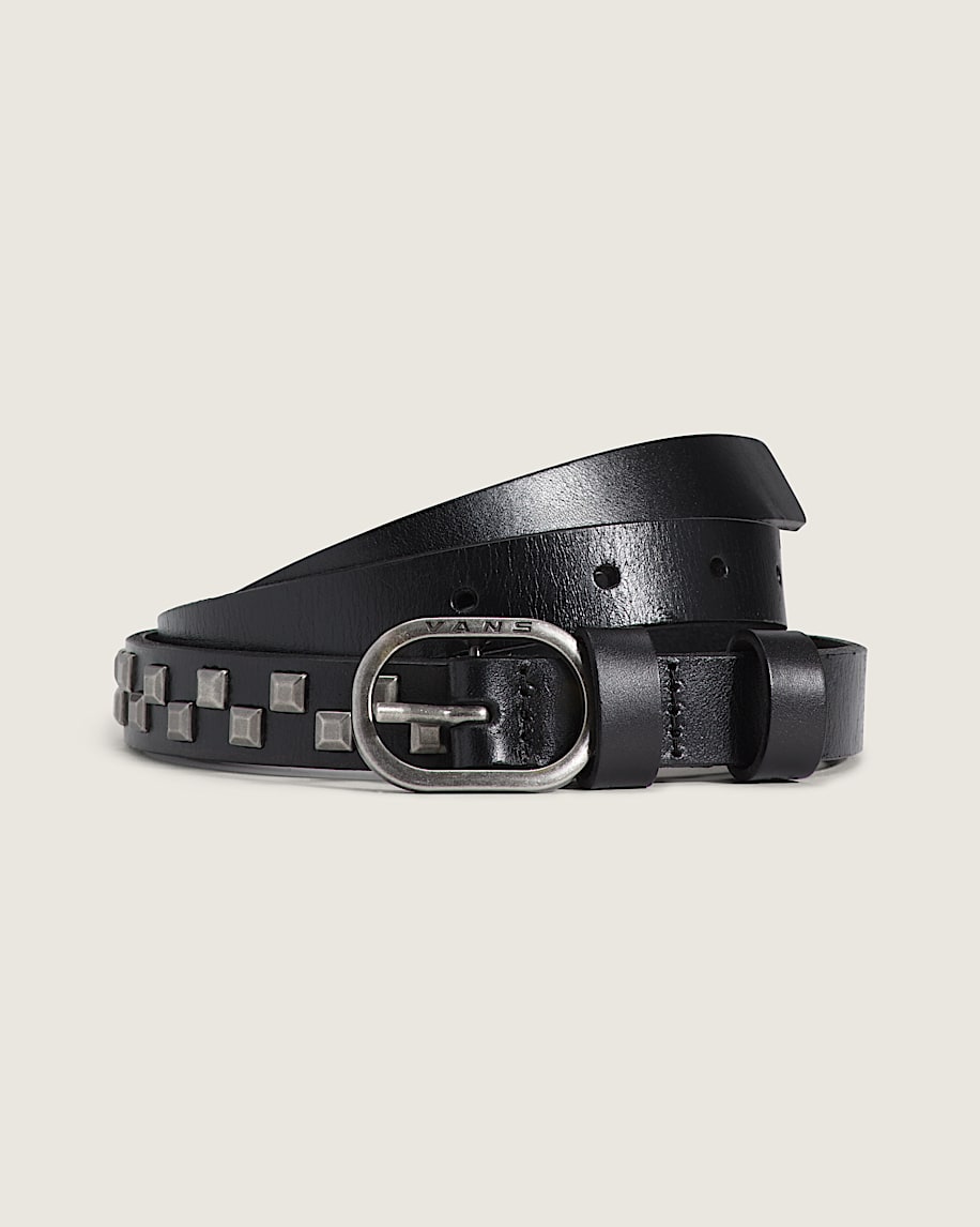 Check Leather Belt - 1