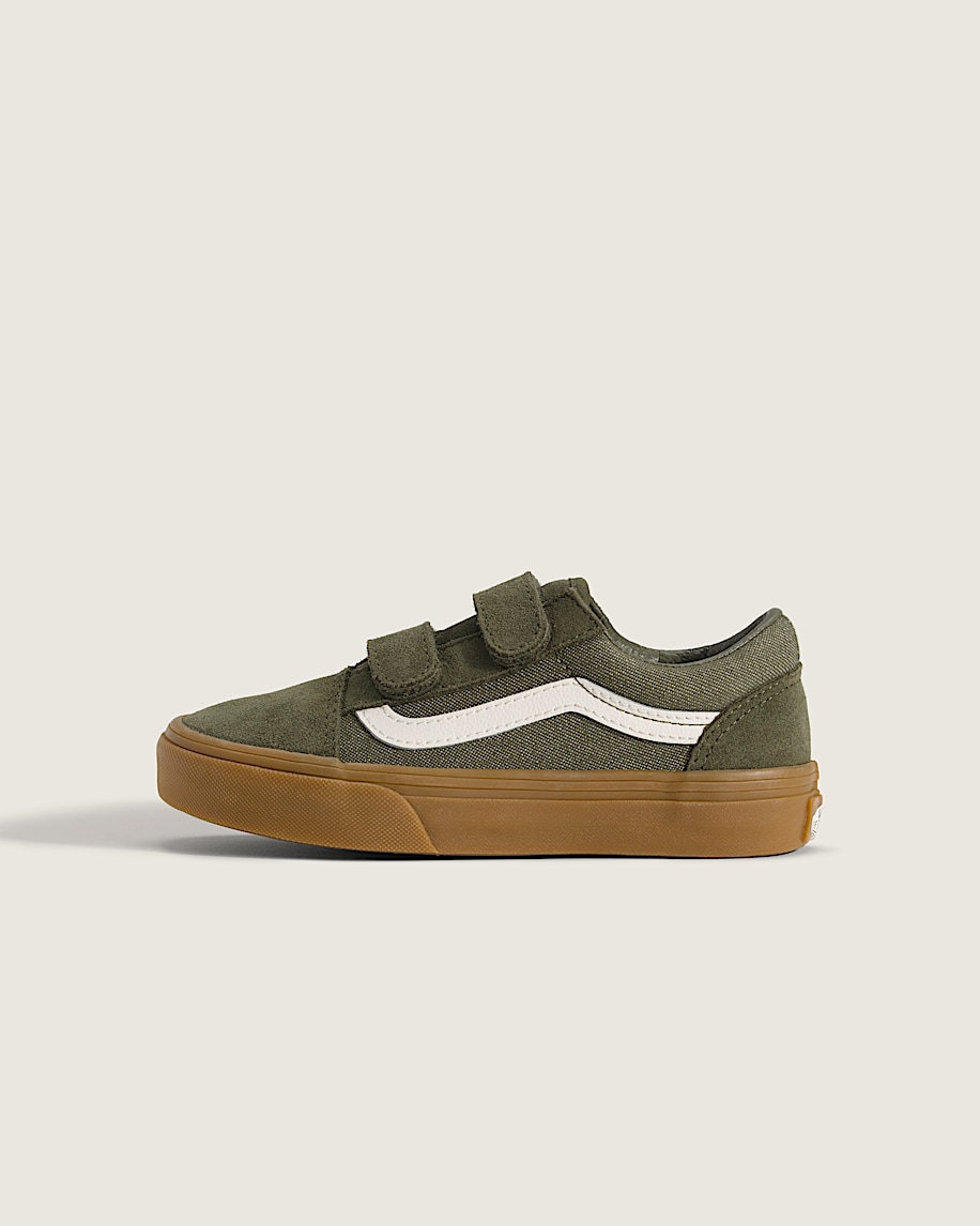 Little Kids Old Skool V Shoe VANS Green HERO