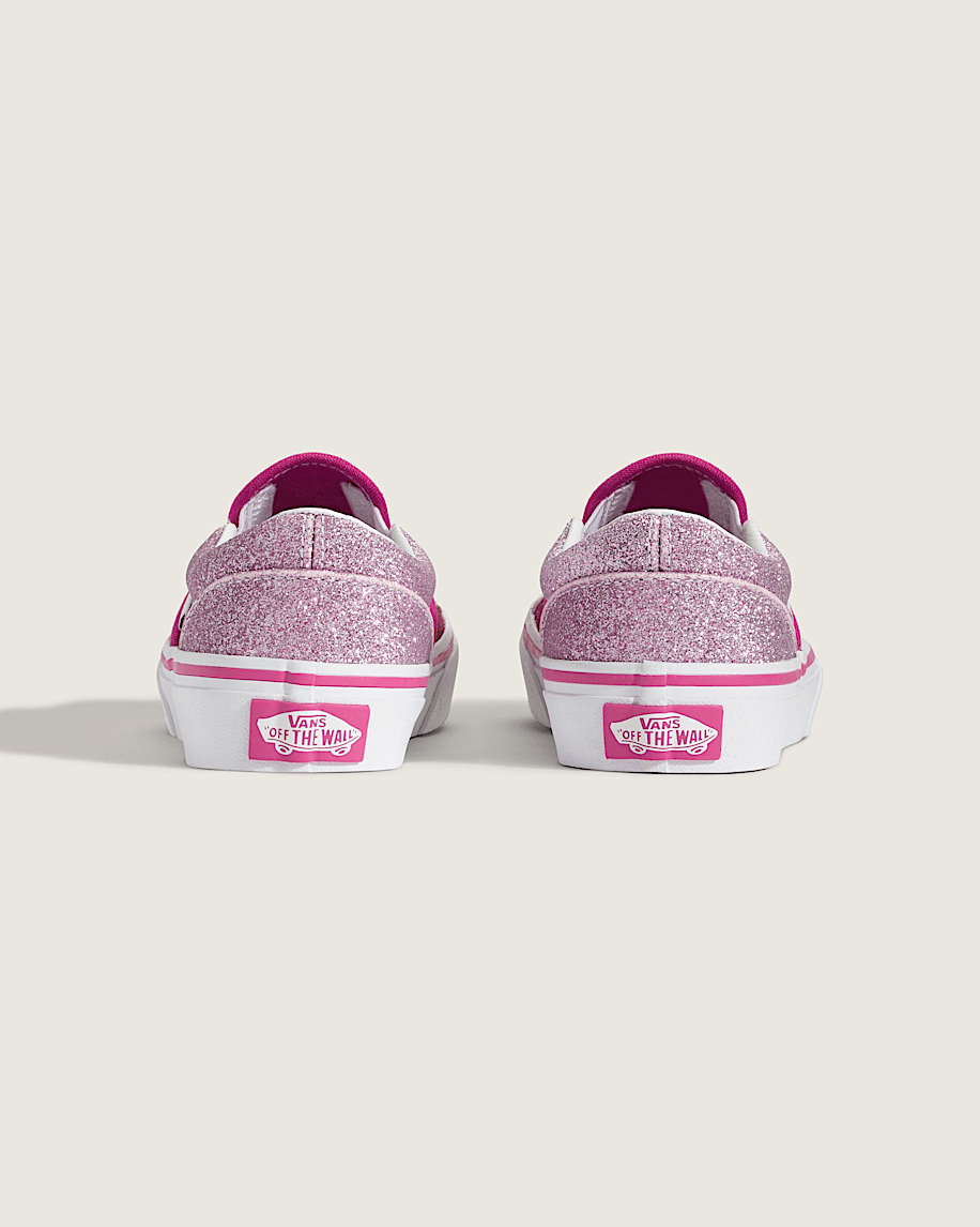 Little Kids Classic SlipOn Shoe VANS Glitter Raspberry Rose Pink ALT3