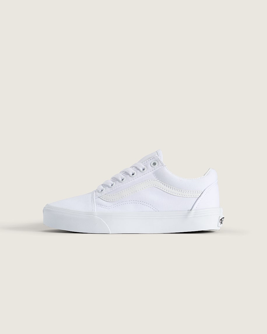 Big Kids Old Skool Shoe in True White | Vans