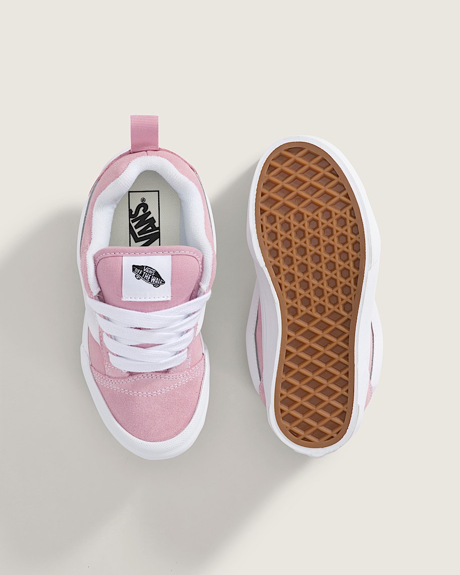 Little Kids Knu Skool Shoe VANS Dawn Pink  True White ALT2