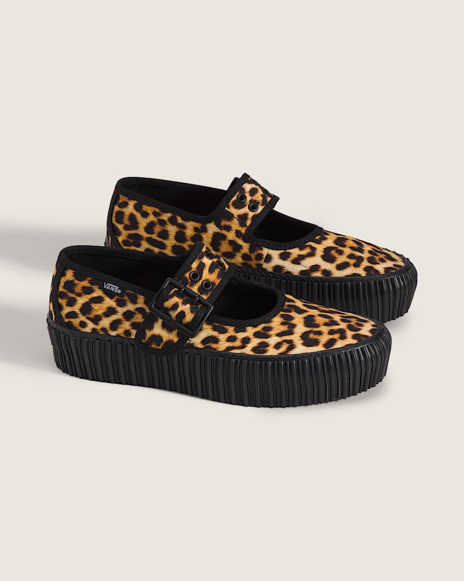 Mary Jane Creeper Shoe VANS Leopard  Black ALT1