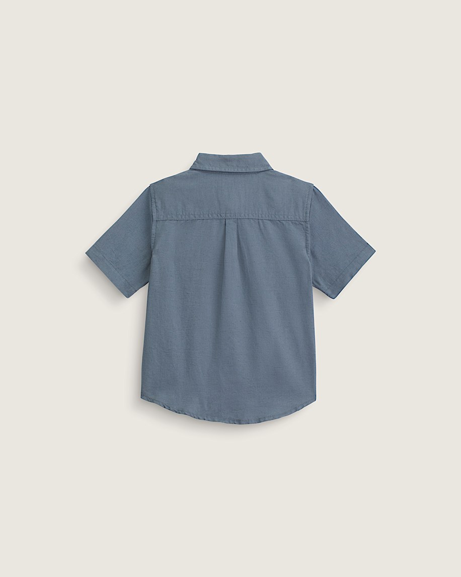 Little Kids Lawson Solid Woven Shirt VANS Grey Blue ALT1