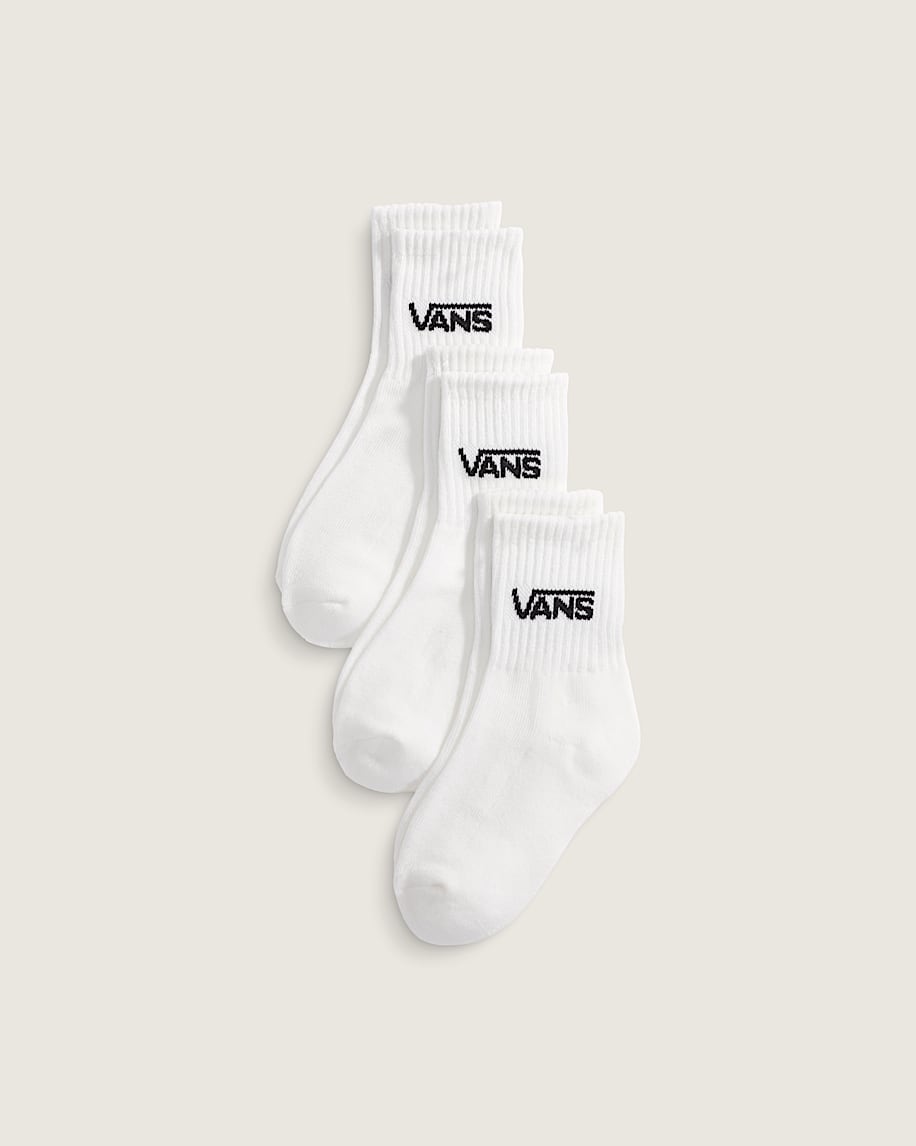 Kids Classic Crew Socks 3Pack VANS White HERO