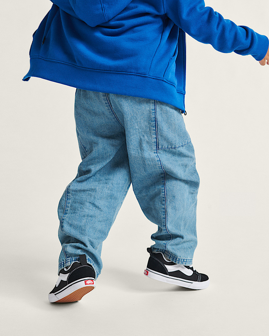 Toddler Knu Skool Shoe VANS Black  White ALT2