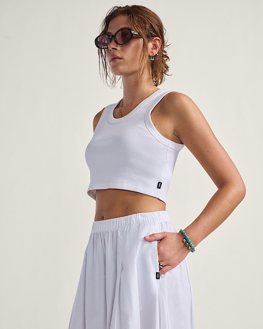 Francesca Full Skirt VANS White ALT3