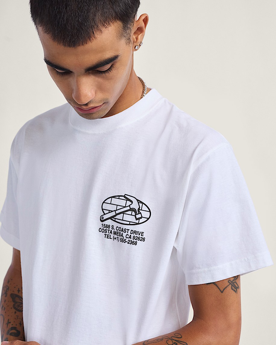 Service Repair TShirt VANS White ALT3
