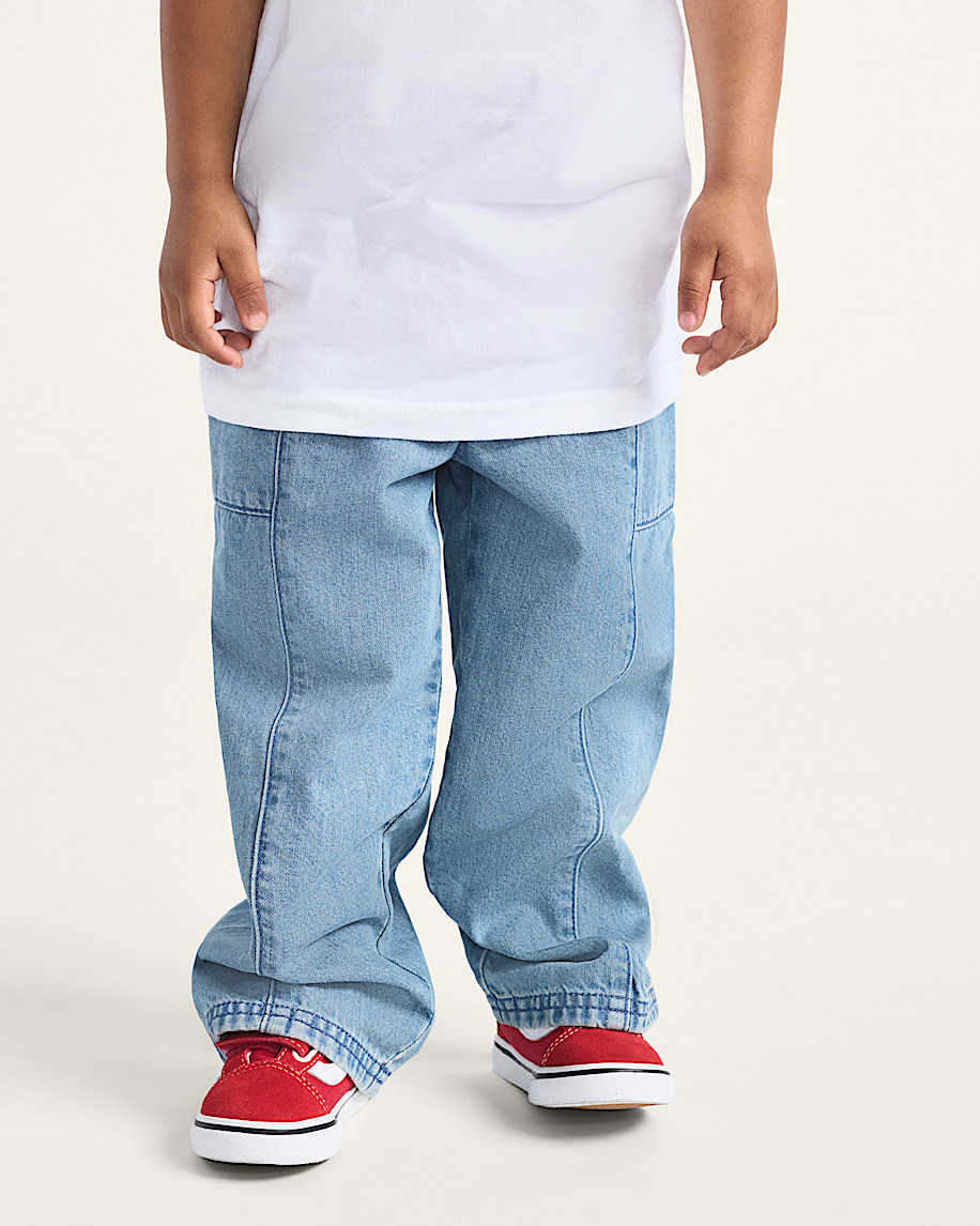 Little Kids Naithin Denim Pants VANS Stonewash Blue ALT1