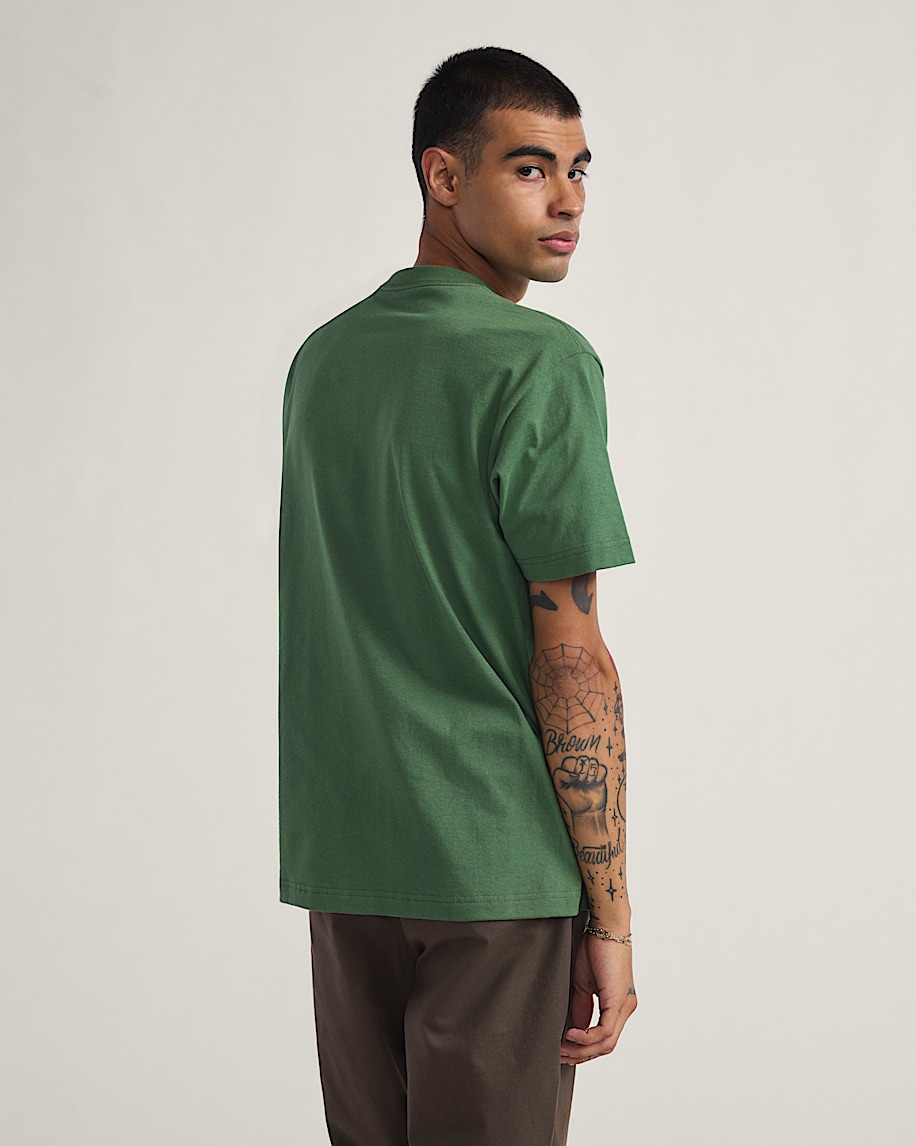 Left Chest Logo TShirt VANS Pine Forest Green ALT2