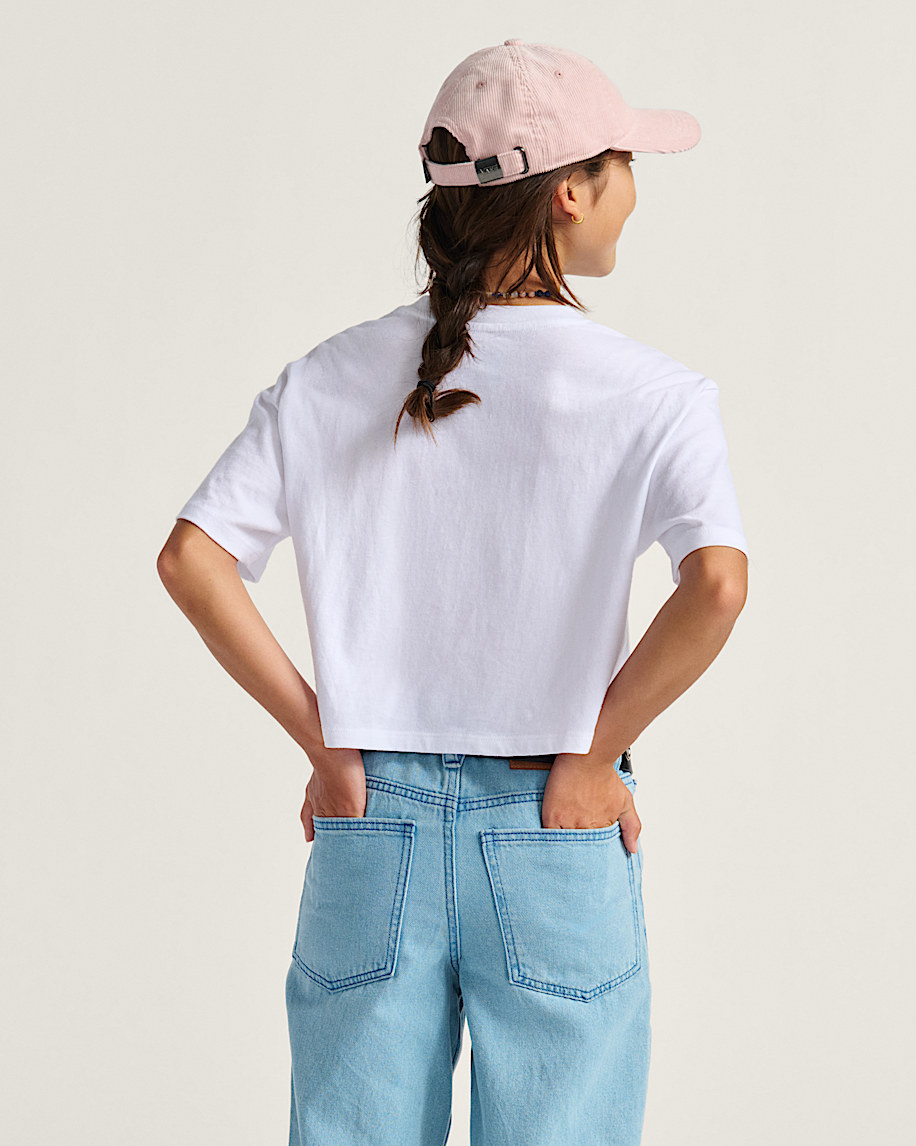 Kids Star Berries Crop TShirt VANS White ALT2