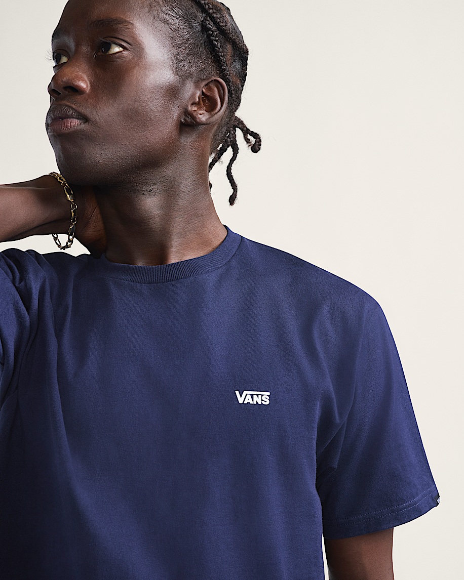 Left Chest Logo TShirt VANS Navy Blue ALT3