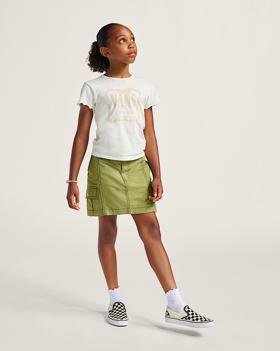 Kids Sidewalk Cargo Skirt VANS Loden Green ALT2