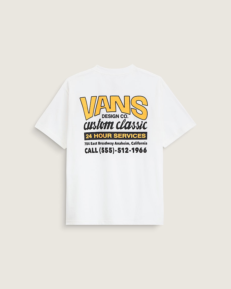 Shop Front TShirt VANS White  Sunny Yellow HERO