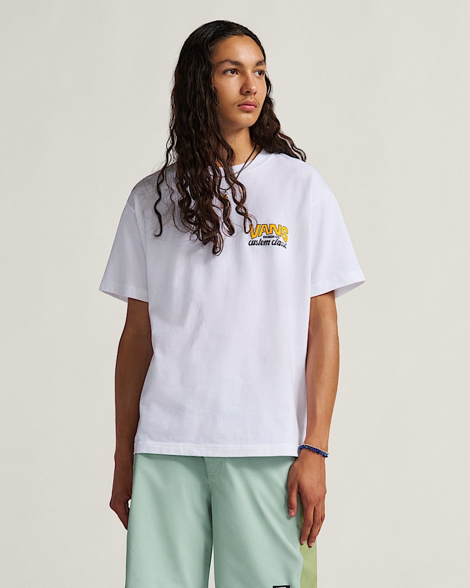 Shop Front TShirt VANS White  Sunny Yellow ALT1