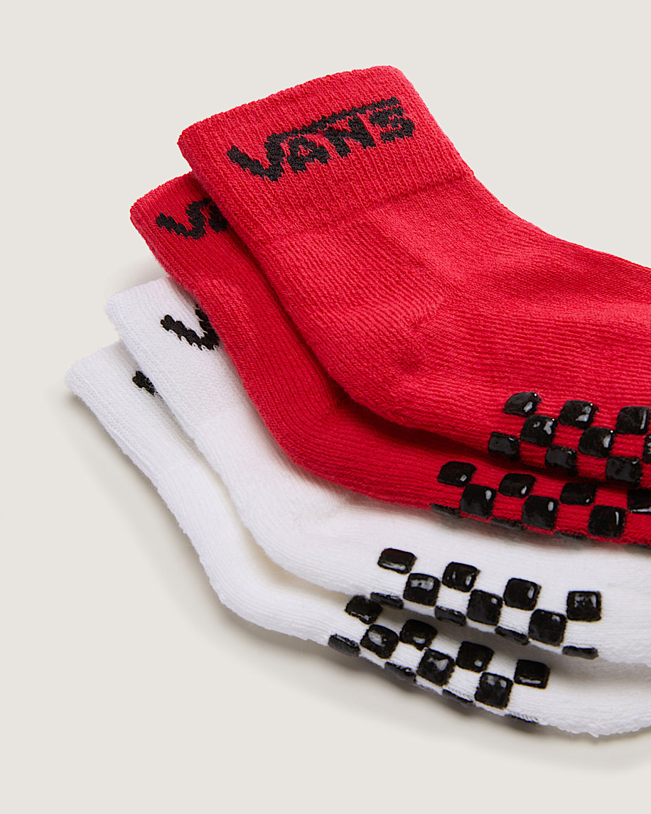 Kids Classic Crew Socks 2Pack VANS Racing Red ALT2