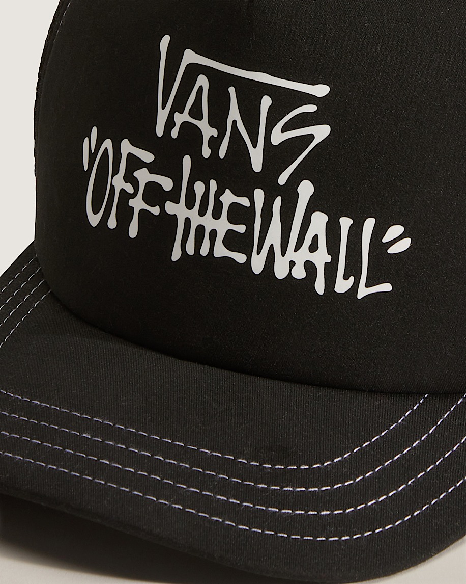 Kids Vans Pop Trucker Hat VANS Black ALT2