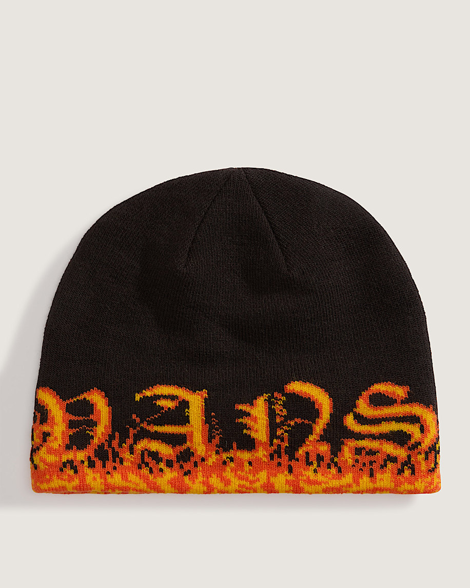 Kids Hovley Beanie VANS Black  Flame Red HERO
