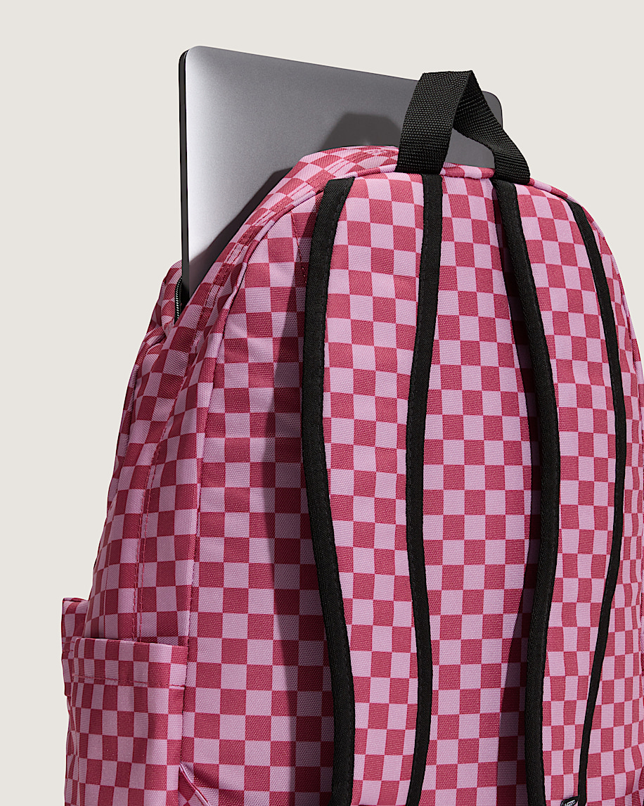 Old Skool Checkerboard Backpack VANS Checkerboard Mauvewood Pink ALT4