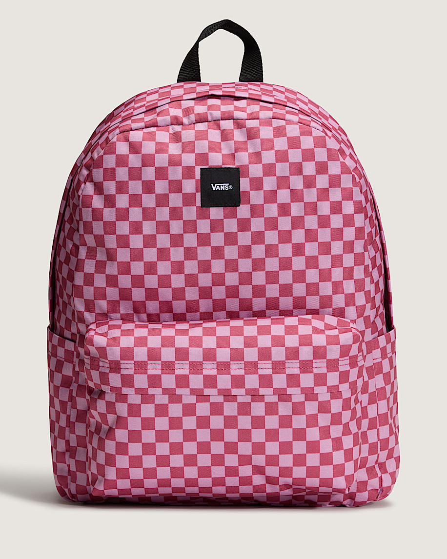 Old Skool Checkerboard Backpack VANS Checkerboard Mauvewood Pink HERO