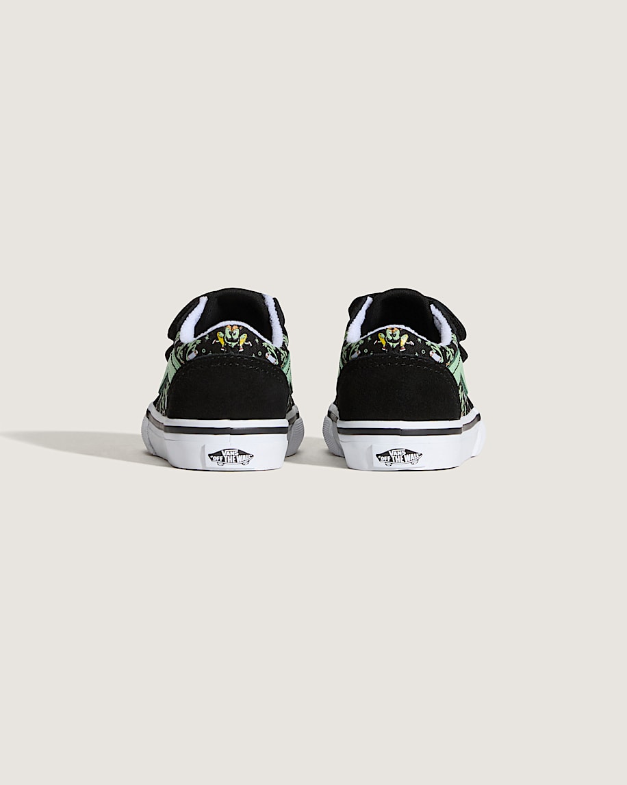Toddler Old Skool V Shoe VANS Black  Green ALT3