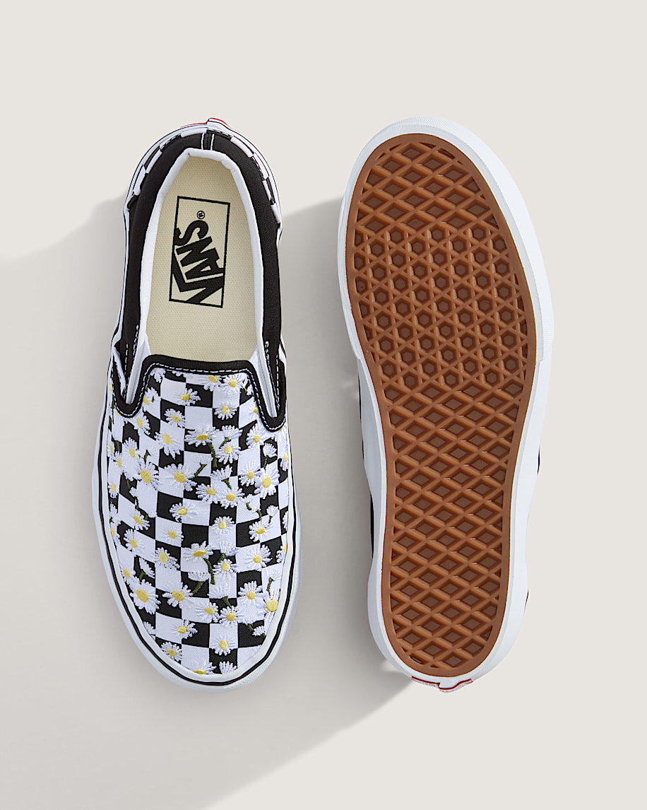 Classic Slip-On Platform Checkerboard Shoe - 3