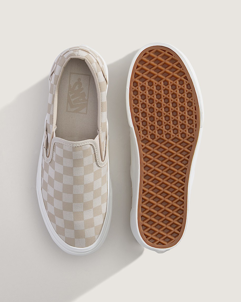 Classic Slip-On Platform Checkerboard Shoe - 3