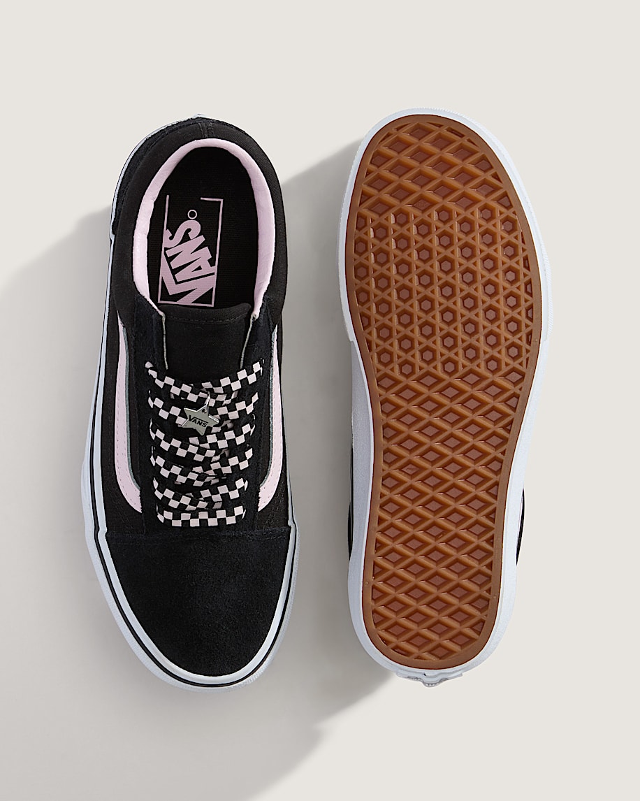 新品未使用28.0cm紐飾り付きVANS OLDSKOOL I.LACE 黒×白 VANS☆OLD SKOOL☆スパンコール☆BOUCLE SEQUINS BLACK (VANS