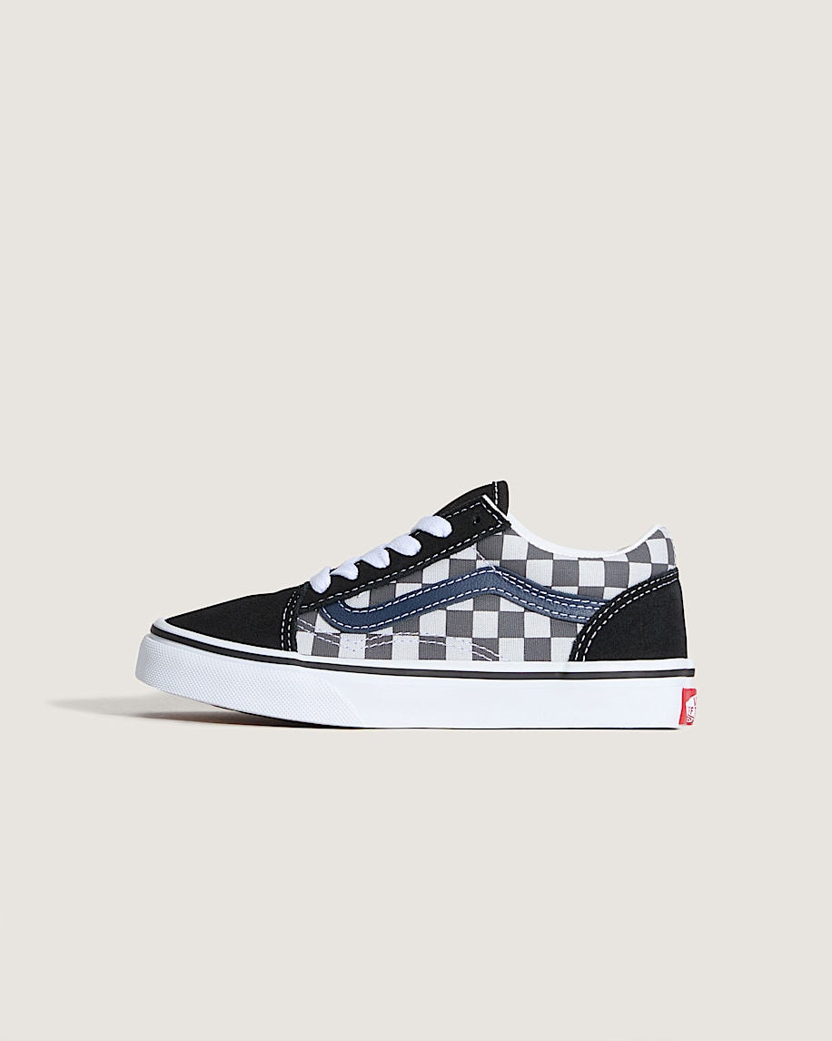 Little Kids Old Skool Checkerboard Shoe VANS Checkerboard Blue HERO