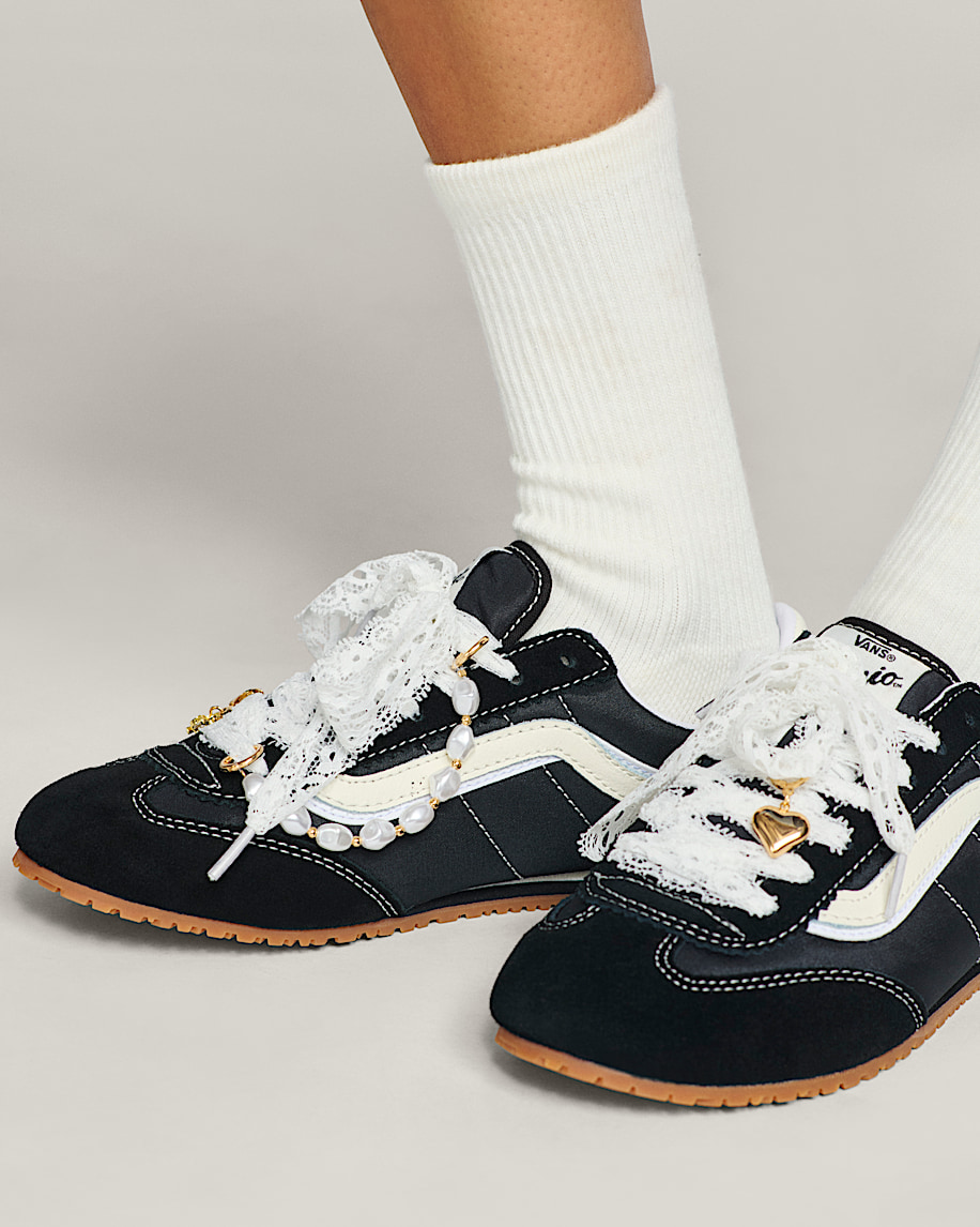 Vans Pearl and Lace Shoe Charm Set VANS White ALT3