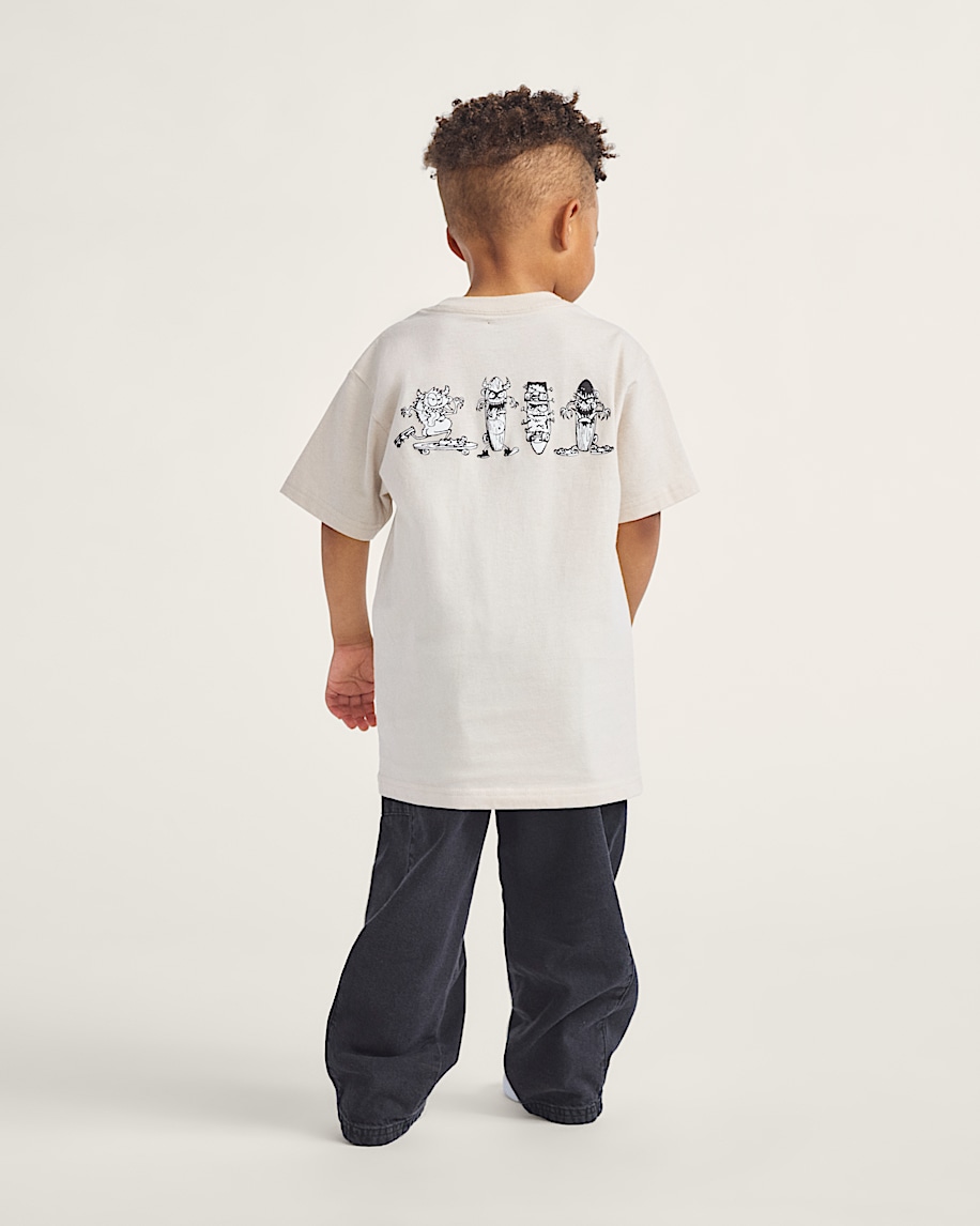 Little Kids Sk8 Posse TShirt VANS Taupe Mist Grey ALT2